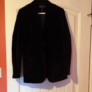 rag & bone black velvet blazer